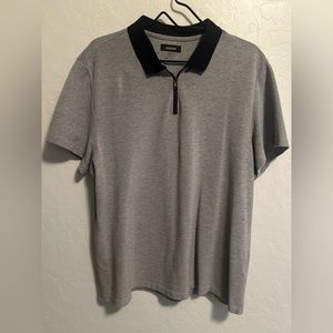 Alfani XL quarter zip collared shirt, stretch fit.